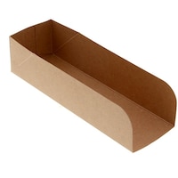 シモジマ HEIKO ホットドックトレー 未晒無地 S 40枚入り 004738231 1袋(40枚)