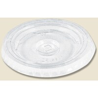 シモジマ HEIKO プラスチックカップ 平型蓋 口径80mm用 C穴付き 透明 100個入り