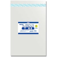 シモジマ HEIKO OPP袋 クリスタルパック テープ付 ボディタイプ T A4 100枚入り 006769902 1袋(100枚)