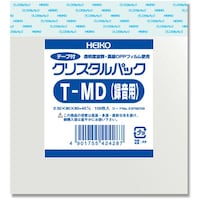 シモジマ HEIKO OPP袋 クリスタルパック テープ付 T MD(録音用) 100枚入り