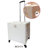 グリーンクロス グリーンクロス キャリーコンテナL 4輪タイプ フタ付き K247 WH 6300021041 1台