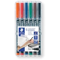 ステッドラー ステッドラー 581445)ルモカラーペン 油性 細書き M 6色セット