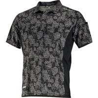 カジメイク カジメイク 8847 冷感プリント半袖ポロシャツ Hブラック LL 884791LL 1着