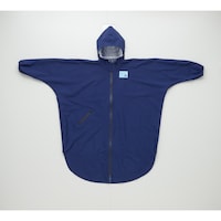 アイメディア アイメディア ゆったり防水レインコート ネイビー