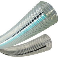 トヨックス TOYOX 帯電防止・食品粉粒体搬送用耐熱・耐圧ホース トヨフーズアースホース 内径63.5mm×外径80.7mm 長さ5m TFE635 TFE635 1巻