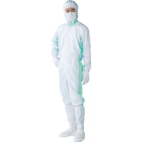 東洋リントフリー TriApex クリーンスーツ FC131A ホワイト/グリーン LL