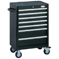 TONE TONE 整備用工具セット ツールキャビネットセット(マットブラック) 間口676×奥行459×高さ995mm 65点セット TCAT911BK 1S