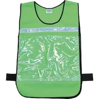 日本緑十字社 緑十字 差し込み式メッシュベスト 緑 MPZ200G フリーサイズ 腹囲調節可 両面表示