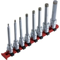 スエカゲツール ProAuto 3/8”DR.ダイヤモンドチップヘックスビットソケットセット ロングタイプ