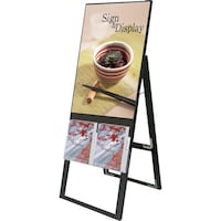 トレード sign city ブラックカタログケーススタンド看板 片面 ポスター上 A2 BKCSKUA2K 6300020368 1台