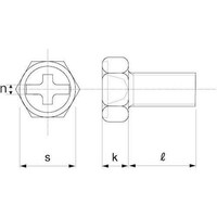 サンコー SUNCO 三価ホワイト(+)アプセット小ネジ 6×15 (60本入) 0000020A006001500360 1Pk(60本)