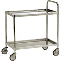 テックサス テックサス ステンレスワゴン2段タイプ(皿型タイプ) 750X450 スチールφ100ウレタン車 WG2U7545E 1台