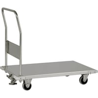 テックサス テックサス ステンレス台車 SUSφ100ウレタン車 フロアストッパー付 LD9060DFS 1台