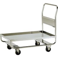 テックサス テックサス 1段高台車(皿型タイプ) 750X450 スチールφ100ウレタン車 DN1U7545E 1台