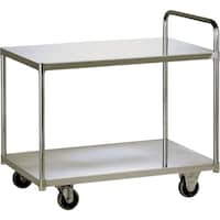 テックサス テックサス 2段台車(フラットタイプ) 900X600 SUSφ100ウレタン車 DN2N9060D 1台