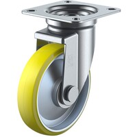 ユーエイキャスター ユーエイ プレート式 自在 キャスター 帯電防止ウレタン 車輪径150mm Jタイプ J型 取付寸法94×94(87×87)