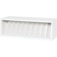 ダイシン DAISHIN カルテ収納庫上置きタイプ ホワイト色 仕切り板9枚付き M93503KA4W 1台