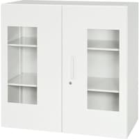 ダイシン DAISHIN 壁面収納庫窓付き両開きタイプ アクリル窓仕様 棚板2枚付き V94009HG 1台