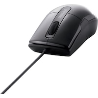 バッファロー BUFFALO 有線BlueLEDマウス 静音/3ボタン Sサイズ ブラック