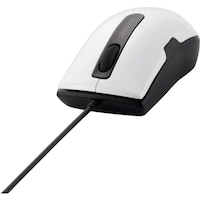 バッファロー BUFFALO 有線BlueLEDマウス 静音/3ボタン Sサイズ ホワイト