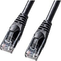 サンワサプライ SANWA カテゴリ6Aより線LANケーブル KBT6AY01BK 1本
