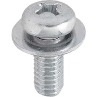 ヤハタネジ YAHATA ナベ組込ねじ P1 三価クロメート M6X12 (500本入) 4580172744774 1箱(500本)