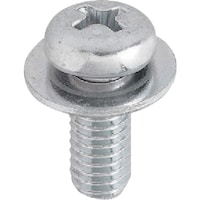 ヤハタネジ YAHATA ナベ組込ねじ P1 三価クロメート M6X10 (600本入) 4580172744767 1箱(600本)