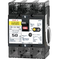 テンパール テンパール テンパール工業 BU53・1KC 50A 単3中性線欠相保護付配線用遮断器 分電盤協約形サイズ 過電圧検出リード線付 BU5301KC50V 1個