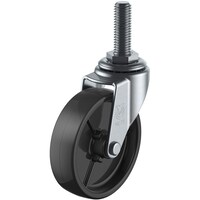 ユーエイキャスター ユーエイ ねじ込み式 自在 キャスター 黒ナイロン 車輪径40mm Lタイプ LT型 ネジ寸法W3/8×14山数16 LT40BNW3814 1個