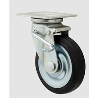 イノアック イノアック 中荷重用キャスター 左ストッパー・旋回金具付 Φ150