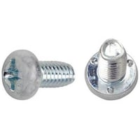 サンコー SUNCO 三価ホワイト Sタイプナベ 3点ポッチ付 3×8 (320本入) 300000P0003000800332 1Pk(320本)