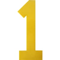 岩田製作所 IWATA 屋内用ラインテープ ラインプロ 数字(黄) 0 LPN0 1袋(1枚)