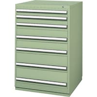 ダイシン DAISHIN 重量工具キャビネット W750×D720×H1140 引出し7段 KCH1000B 1台