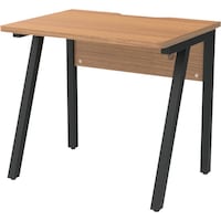 アール・エフ・ヤマカワ アールエフヤマカワ Ishaped デスク W800×D600 ウォルナット RFILD0860DM 1台