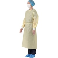 竹虎 竹虎 フェルラックNo.60(アイソレーションガウンフリー) イエロー 10枚×10袋