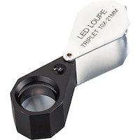 アズワン LEDライト付繰り出しルーペ 10× 白色LED MG780110