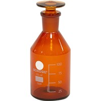 アズワン AS 1509017 125ml栓付褐色試薬瓶 4278302 1本