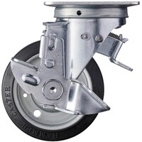 ハンマーキャスター ハンマー プレート式キャスター スイッチキャスター Sシリーズ 自在SP付 特殊ゴム車輪 100mm