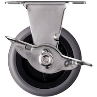 ハンマーキャスター ハンマー オールステンレス Eシリーズ 固定SP付 エラストマー車 65mm