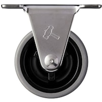 ハンマーキャスター ハンマー オールステンレス Eシリーズ 固定 エラストマー車 50mm