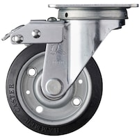 ハンマーキャスター ハンマー プレート式キャスター スイッチキャスター Sシリーズ 自在 特殊ゴム車輪 100mm