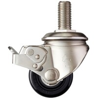 ハンマーキャスター ハンマー オールステンレス 低床式重荷重用 HAシリーズ ねじ込み 自在SP付 M20 ナイロンB車 65mm