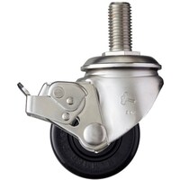 ハンマーキャスター ハンマー オールステンレス 低床式重荷重用 SAシリーズ ねじ込み 自在SP付 M20 ナイロンB車 75mm