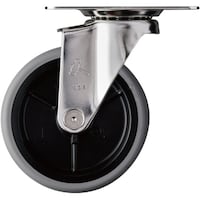 ハンマーキャスター ハンマー オールステンレス Eシリーズ 自在 エラストマー車 100mm