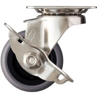 ハンマーキャスター ハンマー オールステンレス Sシリーズ 自在SP付 エラストマー車 65mm