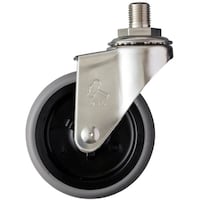 ハンマーキャスター ハンマー オールステンレス Aシリーズ ねじ込み 自在 UNF1/2 エラストマー車 75mm