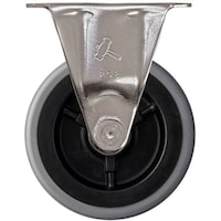 ハンマーキャスター ハンマー オールステンレス Sシリーズ 固定 エラストマー車 75mm