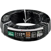 日本アンテナ 日本アンテナ テレビ配線ケーブル S5C 4K8K対応 黒 20m