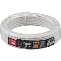 日本アンテナ 日本アンテナ テレビ配線ケーブル S4C 4K8K対応 白 15m