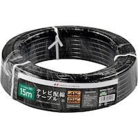 日本アンテナ 日本アンテナ テレビ配線ケーブル S5C 4K8K対応 黒 15m